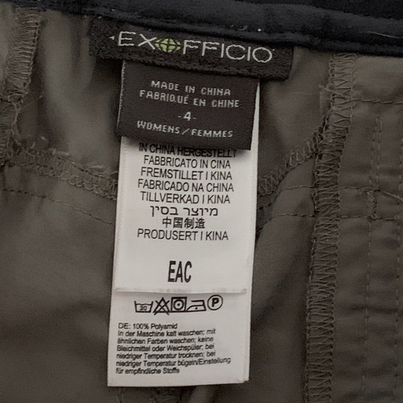ExOfficio Sol Cool Nomad Women’s Shorts Gray Sz 4 167F - Picture 8 of 10